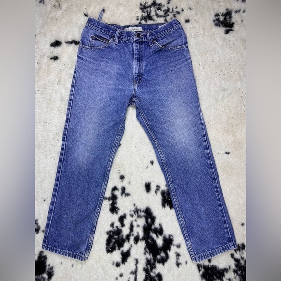 Lee Men’s Medium Wash Straight Leg Regular Fit Denim Jeans Size 33x32 - Picture 1 of 8